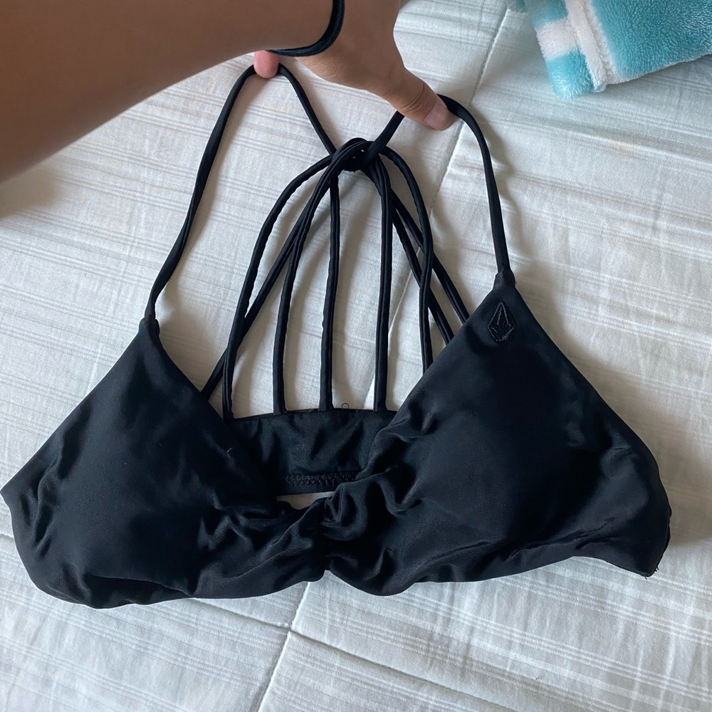 Volcom Stone Black Bikini Top